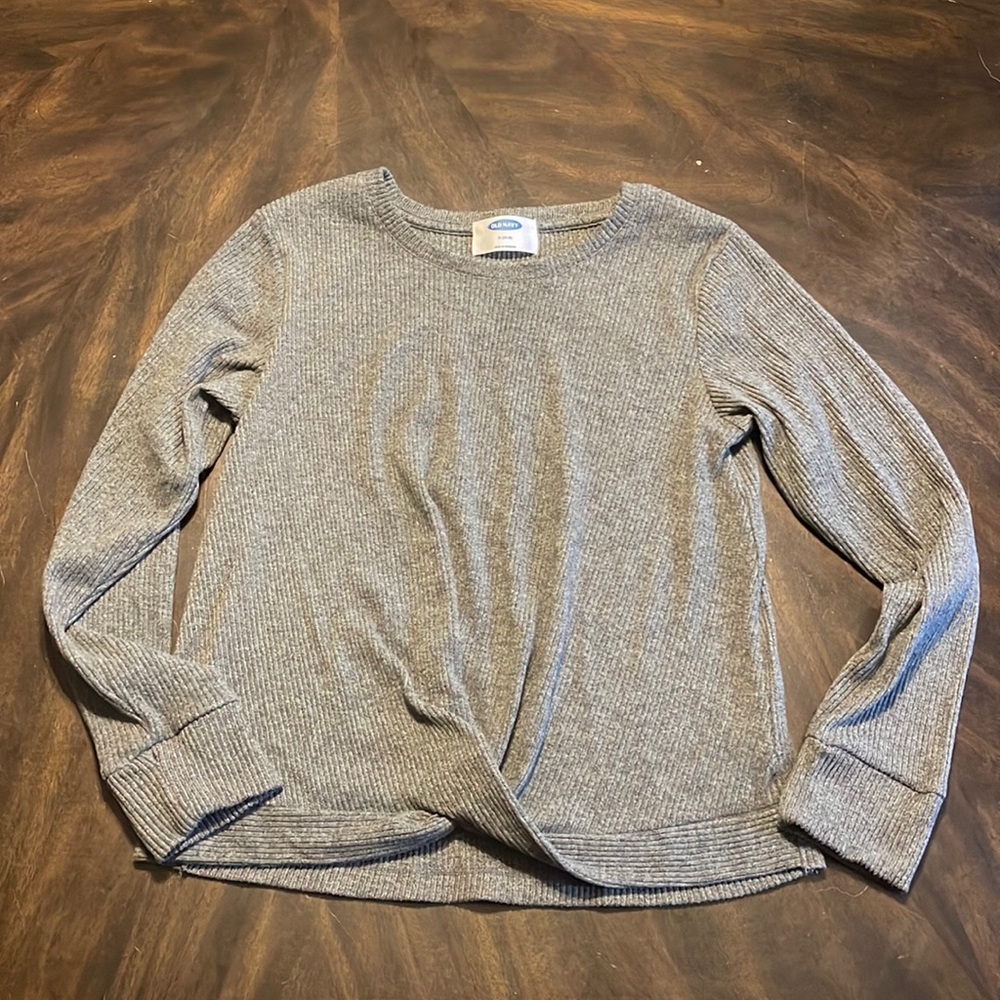 Old Navy Girls XL 14/16 Grey‎ Long-sleeve/ Sweater